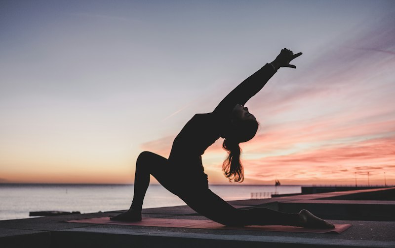 Morning stretching yoga
